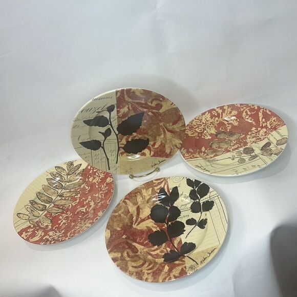 Cypress Home Dessert Salad Side Plates Botanical Garden Signed Matina Thedision - Picture 2 of 11